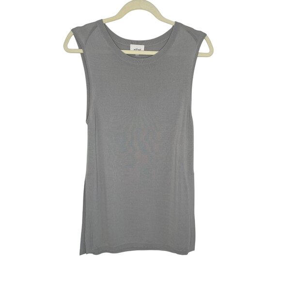 Wilfred Grey Sleeveless Knit Tunic Top, XS - Picture 2 of 11